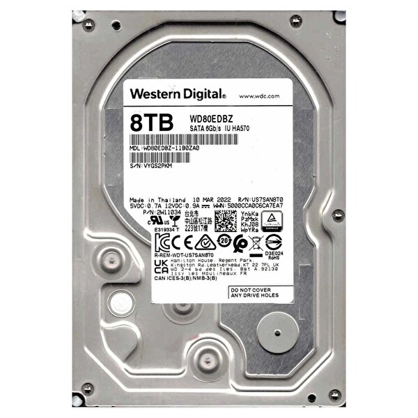 WD Western Digital WD80EDBZ 3.5