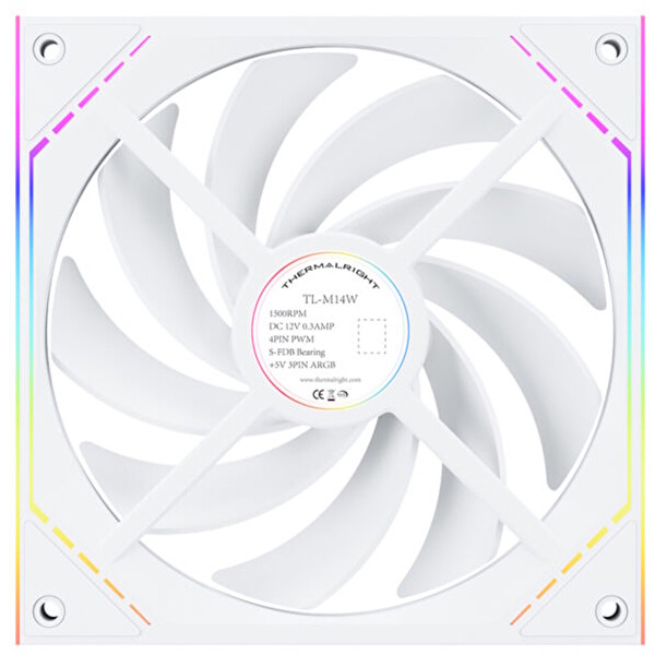 Thermalright TL-M14W Beyaz ARGB 140 MM Kasa Fanı