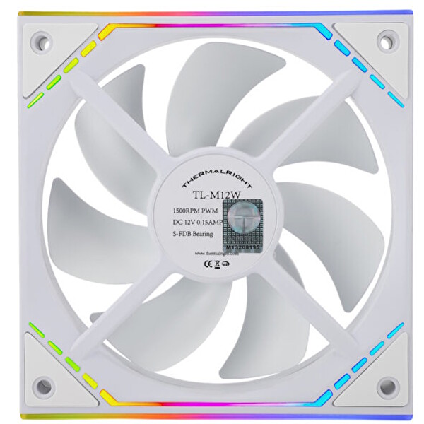 Thermalright TL-M12W Beyaz ARGB 120 MM 3’lü Kasa Fanı