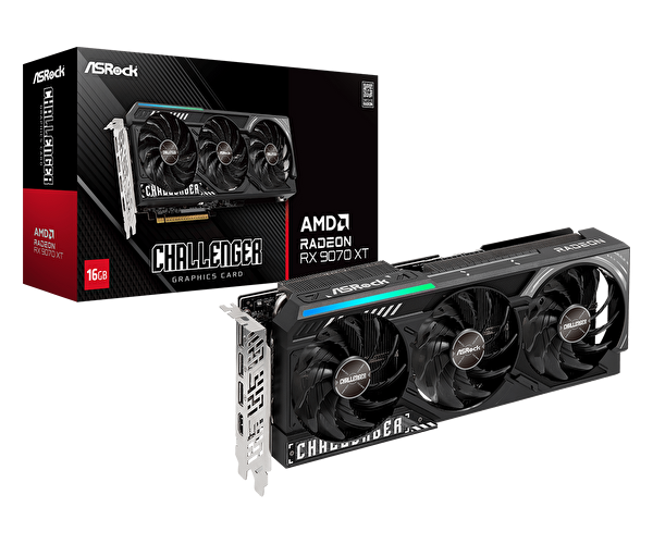 Asrock Radeon RX 9070 XT Challenger 16 GB GDDR6 256 Bit Ekran Kartı 90-GA61ZZ-00UANF