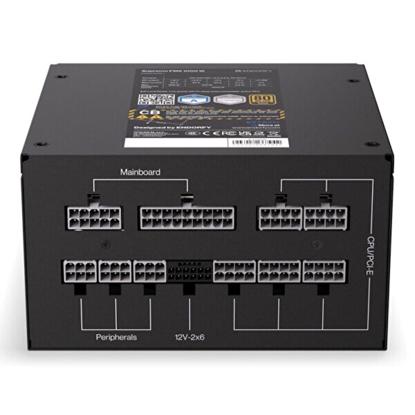 Endorfy Supremo FM6 1000W 80+ Gold PCIe 5.1 Full Modüler ATX 3.1 Güç Kaynağı EY7A011