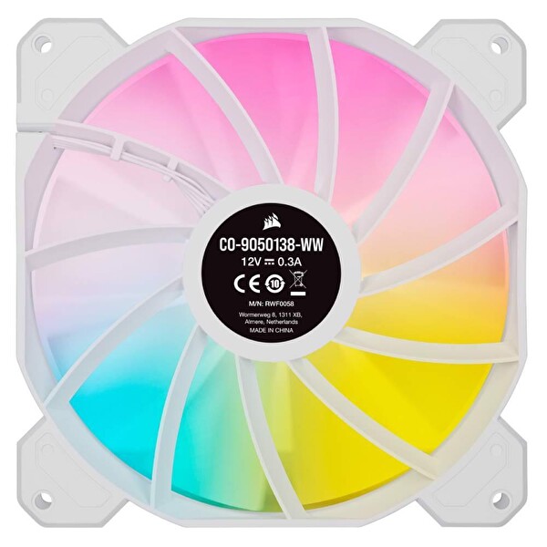 Corsair iCue CO-9050138-WW SP140 Elite RGB Beyaz 140 MM Kasa Fanı