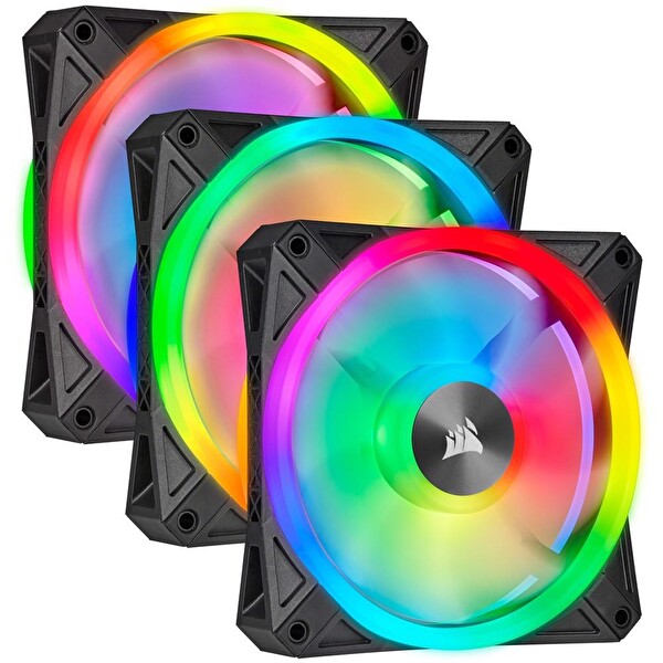 Corsair iCue CO-9050098-WW QL120 RGB PWM 120 MM Fan - 3'lü Paket