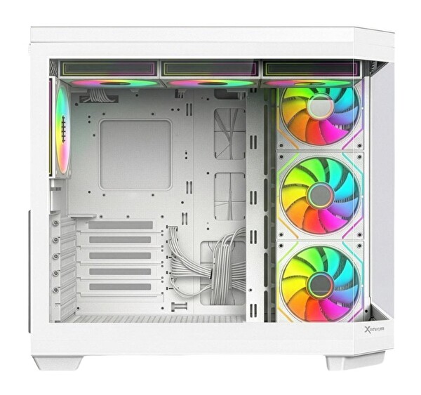 XGaming V950 WHİTE 7 X ARGB Fan 750W 80+Bronze Gaming Case (426x285x380 MM)