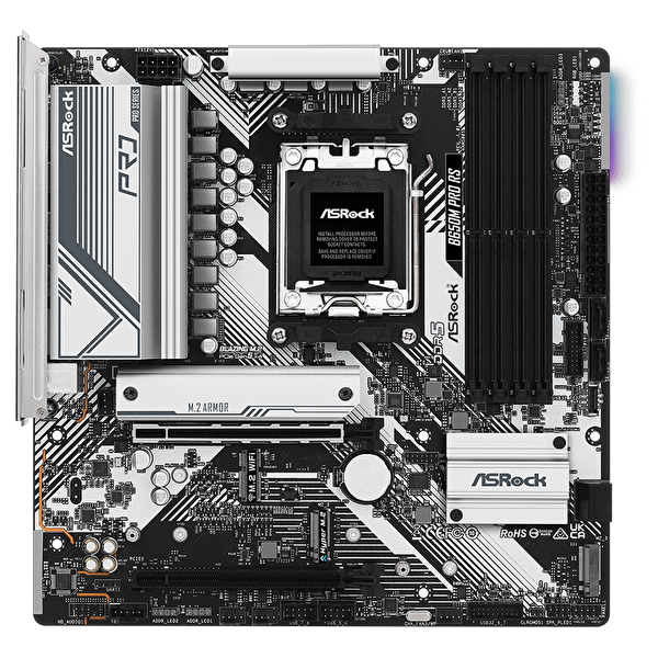 Asrock B650M Pro RS 7200MHz(OC) DDR5 Soket AM5 M.2 USB 3.2 HDMI mATX B650M PRO RS Anakart