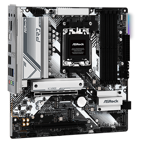 Asrock B650M Pro RS 7200MHz(OC) DDR5 Soket AM5 M.2 USB 3.2 HDMI mATX B650M PRO RS Anakart