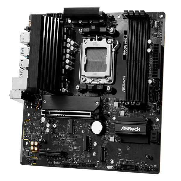 Asrock B850M PRO-A 8000MHz DDR5 Soket AM5 M.2 USB 3.2 HDMI mATX B850M PRO-A Anakart
