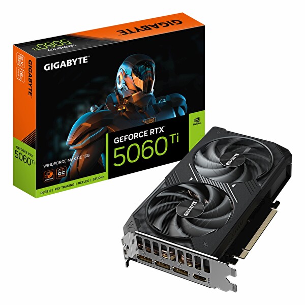 Gigabyte WindForce Max GeForce RTX 5060 Ti OC 16 GB GDDR7 128Bit HDMI/DP Ekran Kartı