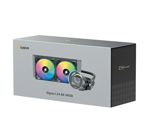 Ocypus Sigma L24 Siyah ARGB 240 MM Intel 1700p-1851p - AMD Uyumlu Sıvı Soğutucu