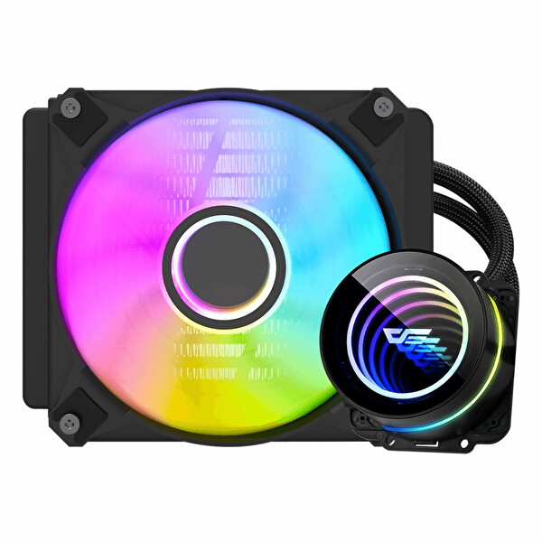 Aigo DX120 V2.6 ARGB 120 MM AM5 1700P Siyah İşlemci Sıvı Soğutucu