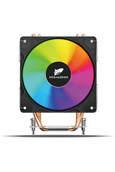 Megalodon TW120 6 Bakır Borulu ARGB Kule Tipi İşlemci Soğutucu CPU Fanı - Sadece İntel İşlemciler İçin