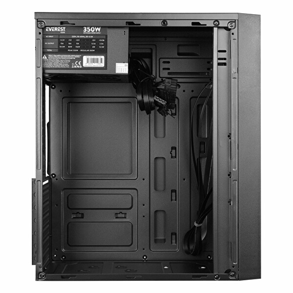 Everest K310 350W USB 2.0 ATX Mid Tower Bilgisayar Kasası - Siyah