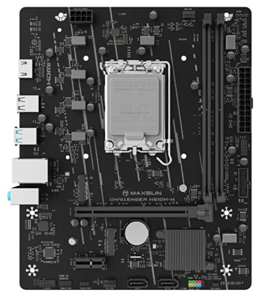 Maxsun Challenger H610M-H LGA1700 DDR4 3200 MHz M.2 HDMI mAtx Intel Anakart