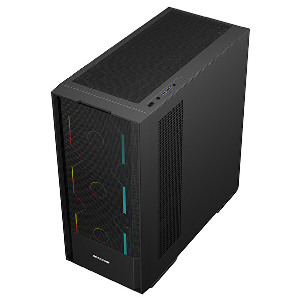 Enermax K1A AIR EC-K1A-AIR-EB850-C Mesh Temperli Cam USB 3.2 EB850-C 850W 80+ Bronze Mid Tower ATX Kasa - Siyah