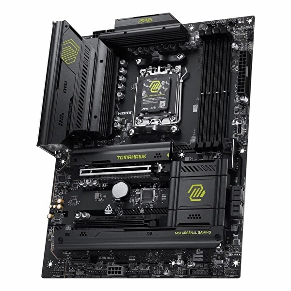 MSI MAG B850 Tomahawk WiFi DDR5 8200 MHz OC M.2 HDMI/USB-C PCIe 5.0 AM5 ATX Anakart