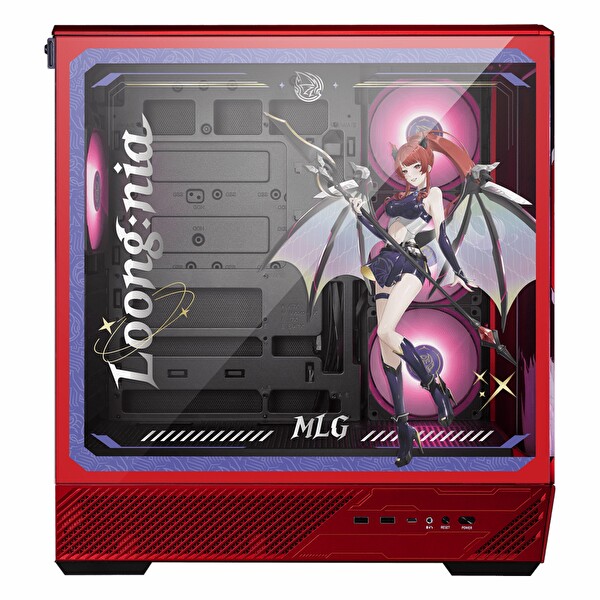 MSI MAG Pano 130R MLG Edition USB 3.2 ARGB ATX Mid Tower Kırmızı Kasa