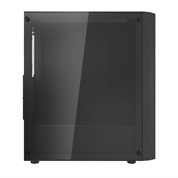 Aigo DK351 USB 3.0 4×12 CM Fan Psu Yok Temperli Cam E-Atx Bilgisayar Kasası Siyah