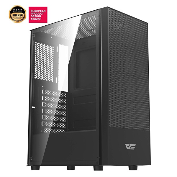 Aigo A290 USB 3.0 3×12 CM Fan Psu Yok Temperli Cam Atx Bilgisayar Kasası Siyah