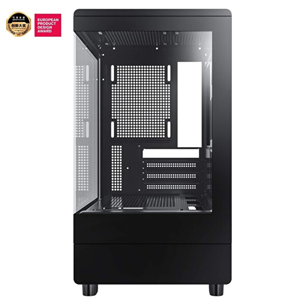 Aigo DB330M USB 3.0 3×12 CM Fan Psu Yok Temperli Cam M-Atx Bilgisayar Kasası Siyah