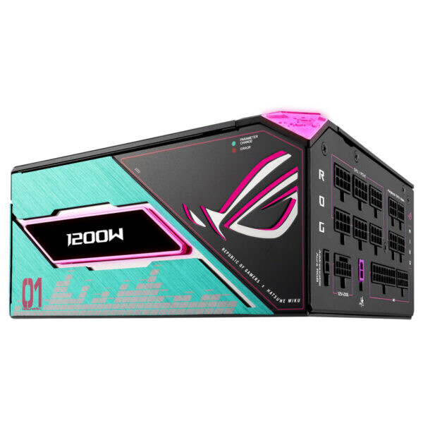 Asus ROG Thor 1200W Platinum III Hatsune Miku Edition OLED ARGB 80+ Platinum PCIe 5.1 Full Modüler ATX 3.1 Güç Kaynağı
