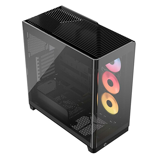 Corsair Frame 4500X RS-R CC-9011314-WW 3x120MM ARGB Fan Panoramik Temperli Cam USB 3.2 Mid Tower E-ATX Bilgisayar Kasası Siyah