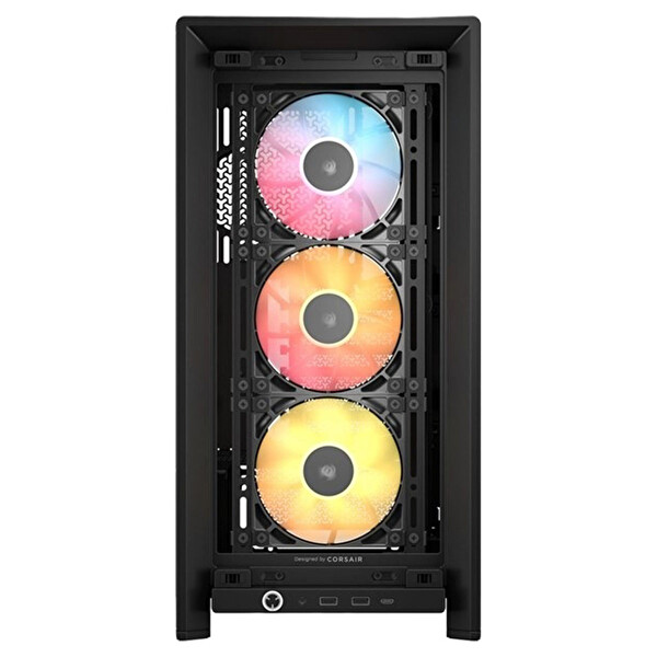 Corsair Frame 4000D RS 3x120MM ARGB Fan Mesh Temperli Cam USB 3.2 Mid Tower E-ATX Gaming Bilgisayar Kasası Siyah
