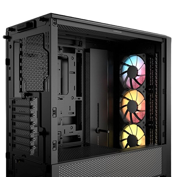 Corsair Frame 4000D RS 3x120MM ARGB Fan Mesh Temperli Cam USB 3.2 Mid Tower E-ATX Gaming Bilgisayar Kasası Siyah