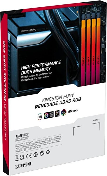 Kingston Fury Renegade KF572C38RSAK2/48 RGB 48 GB 2x24 7200 MHZ DDR5 CL38 Ram