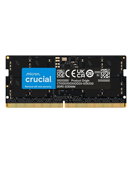 Crucial 32 GB DDR5 5600 MHz CL46 1.1V SODIMM Notebook RAM CT32G56C46S5.M16B2