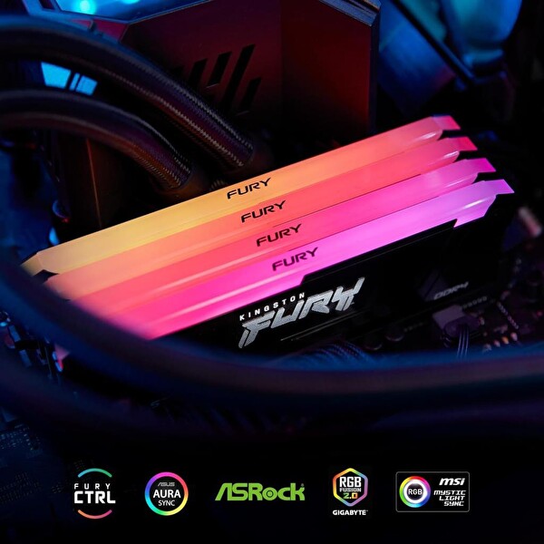 Kingston Fury Beast RGB 16 GB 3600 MHz CL18 KF436C18BB2A/16 DDR4 Ram