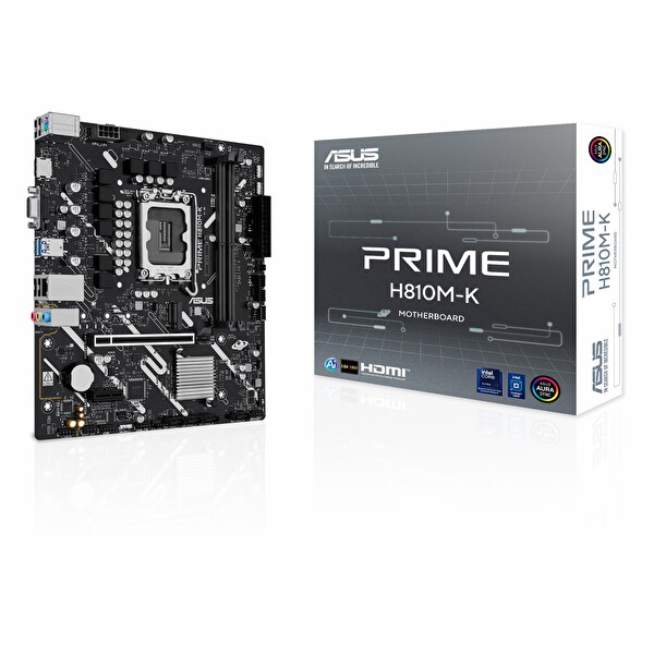 Asus Prime H810M-K DDR5 6400 MHz OC M.2 VGA/HDMI PCIe 4.0 1851P mATX Anakart
