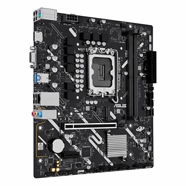 Asus Prime H810M-K DDR5 6400 MHz OC M.2 VGA/HDMI PCIe 4.0 1851P mATX Anakart