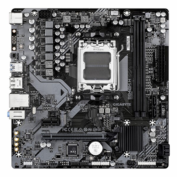 Gigabyte B840M H DDR5 7200 MHz OC M.2 HDMI/DP PCIe 4.0 AM5 mATX Anakart