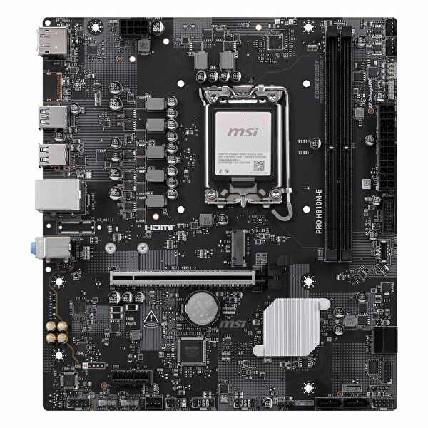 MSI Pro H810M-E DDR5 6400 MHz OC M.2 HDMI/DP PCIe 5.0 1851P mATX Anakart