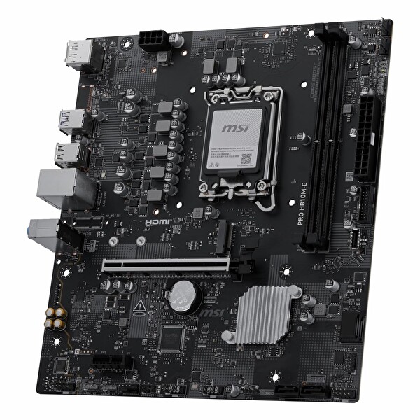MSI Pro H810M-E DDR5 6400 MHz OC M.2 HDMI/DP PCIe 5.0 1851P mATX Anakart