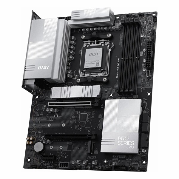 MSI Pro X870E-S Evo WiFi DDR5 8200 MHz OC M.2 HDMI/USB-C PCIe 5.0 AM5 ATX Anakart