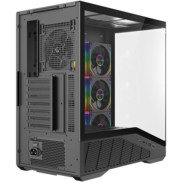 Rampage Reaper 850W 80+ Bronze Tempered Glass 4x12 CM ARGB Siyah ATX Gaming Kasa