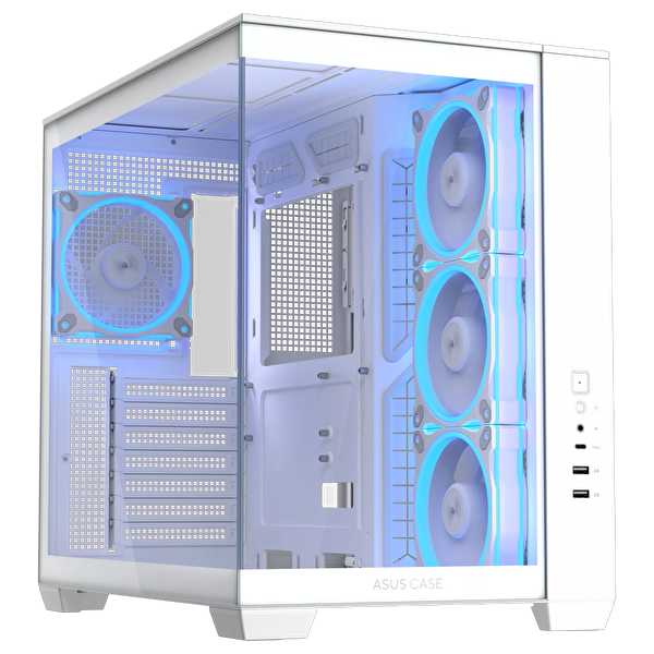 Asus A32 Plus Tempered Glass ARGB Beyaz ATX Bilgisayar Kasası