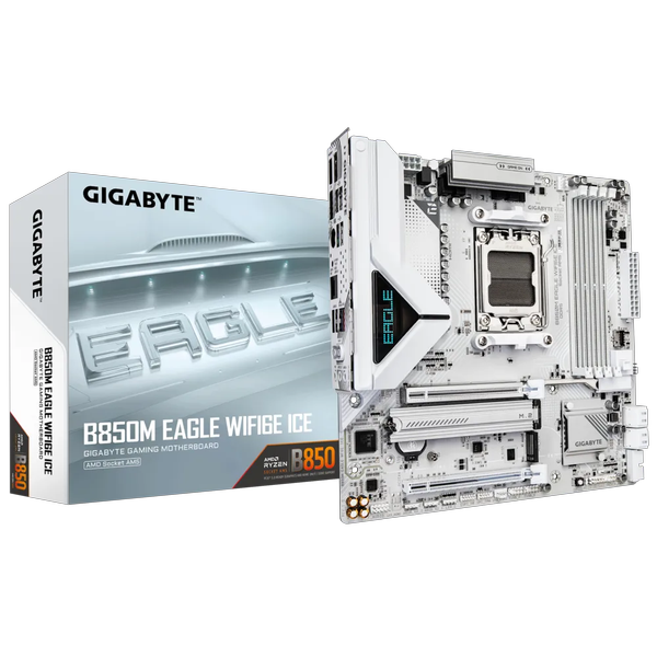 Gigabyte B850M Eagle WifiI6E ICE 8200MHz OC DDR5 AM5 DP HDMI M.2 mATX Anakart