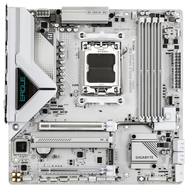 Gigabyte B850M Eagle WifiI6E ICE 8200MHz OC DDR5 AM5 DP HDMI M.2 mATX Anakart
