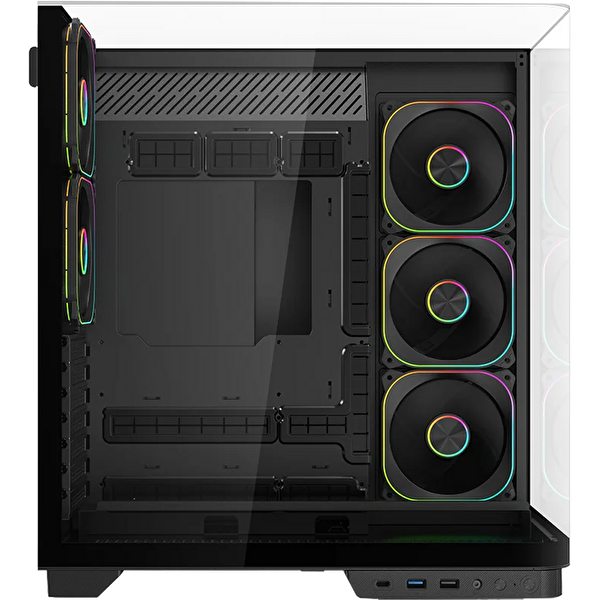 Fazeon F25 850W 80+ Bronze Full Modüler Gen5 Mesh 5x ARGB Fanli Type-C Siyah ATX Gaming Kasası