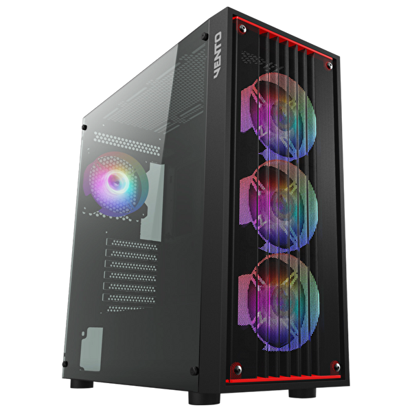 Vento VG22AL 850W Tempered Glass USB 3.0 Mesh ARGB E-ATX Tower Kasa FSP HD2-850W GEN5 PSU