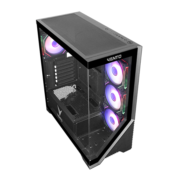 Vento VG4202FLA 750W Temperaed Glass USB 3.0 Mesh ARGB E-ATX Tower Kasa FSP HD2-750W GEN5 PSU