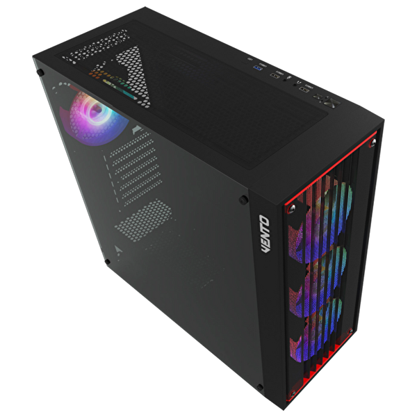 Vento VG22AL 750W Tempered Glass USB 3.0 Mesh ARGB E-ATX Tower Kasa