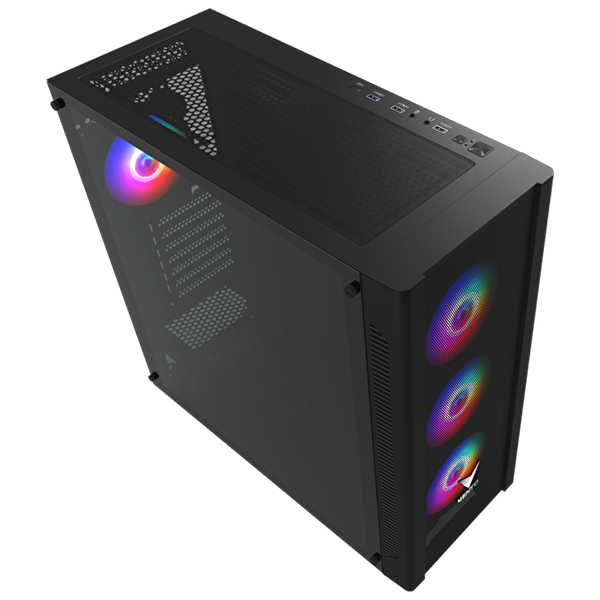 Vento VG20AL Tempered Glass USB 3.0 Mesh RGB ATX Mid Tower Kasa + FSP 750W 80Plus PSU