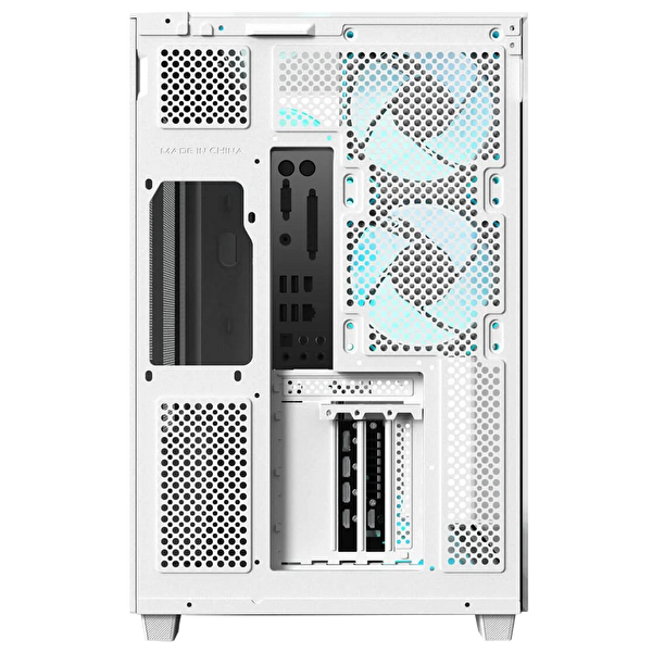 Power Boost Eclipse USB 3.0 USB-C Tempered Glass 8xARGB Fanlı ATX Mid Tower Beyaz Gaming Kasa