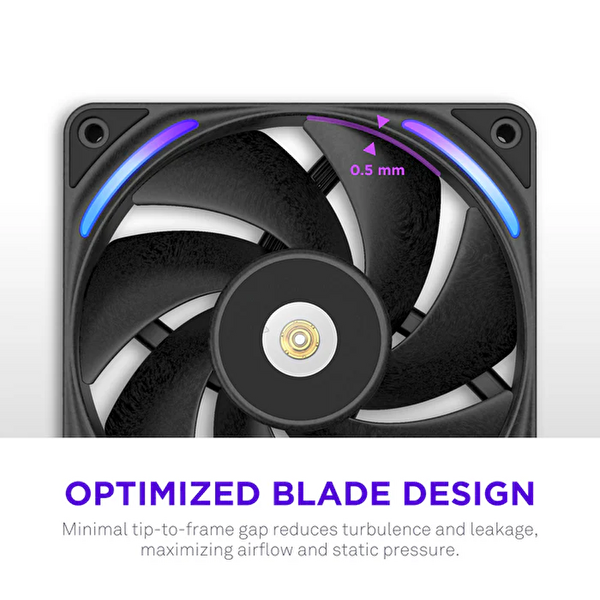 Nzxt F240X Single-Frame RGB 240 MM Siyah Kasa Fanı
