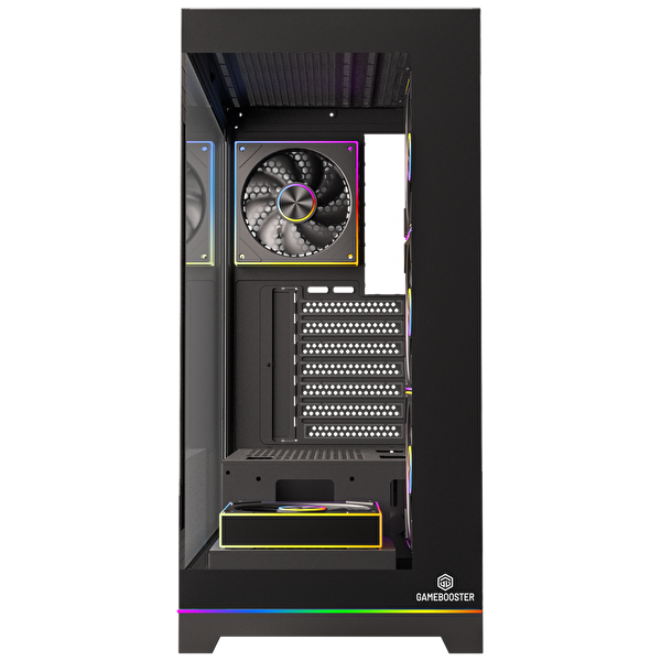 GameBooster NYVRA SYNC 850W 80+ Bronze ATX3.1 Gen5.1 SeaView ARGB ATX Mid Tower Siyah Kasa