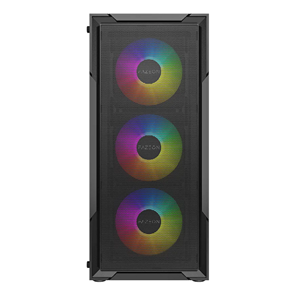 Fazeon F11 750W 80+ Bronze Tempered Glass Mesh 4x RGB Fanlı Siyah ATX Bilgisayar Kasası