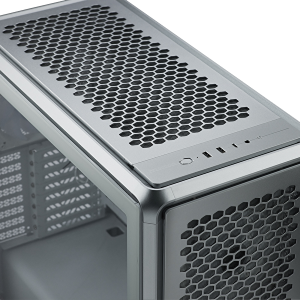 Cooler Master MasterFrame 600 TG ARGB Tempered Glass USB 3.2 Gümüs Gri Alüminyum Mid Tower Kasa